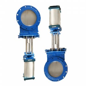 氣動刀閘閥：PZ673Y-16C，DN250，介質灰渣混