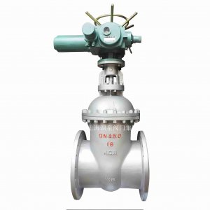 DN450mm手動(dòng)閘閥改成電動(dòng)（保留斷電手動(dòng)操