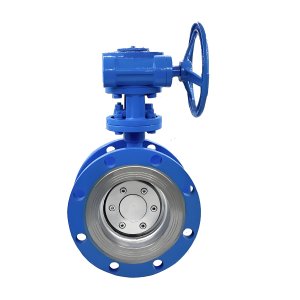 耐高溫硬密封法蘭蝶閥D343H-16C，DN100