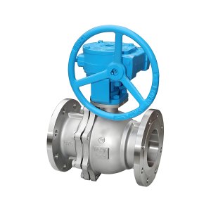 Q341F-16P DN50，DN100不銹鋼渦輪法蘭球閥