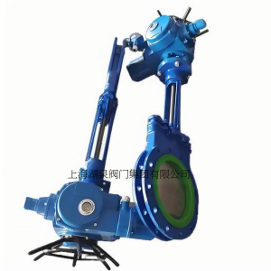 電動(dòng)刀閘閥PZ973-16 DN350，DN400排渣、處理顆